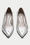 Shop_OROH_Silver Eyelets Piombino Stud Embellished Pumps _at_Aza_Fashions