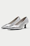 OROH_Silver Eyelets Piombino Stud Embellished Pumps _Online_at_Aza_Fashions