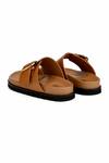 Shop_OROH_Brown Plain Liria Flat Sandals _Online_at_Aza_Fashions