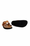 OROH_Brown Plain Liria Flat Sandals _at_Aza_Fashions