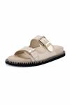 Buy_OROH_Off White Plain Modica Leather Flat Sandals _Online_at_Aza_Fashions