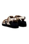 Shop_OROH_Gold Torino Velcro Strappy Footbed Sandal _Online_at_Aza_Fashions