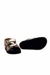 OROH_Gold Torino Velcro Strappy Footbed Sandal _at_Aza_Fashions