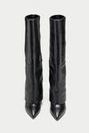 Shop_OROH_Black Mantua Knee Boots _at_Aza_Fashions