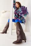 OROH_Brown Mantua Pointed Toe Boots _Online_at_Aza_Fashions