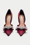 Shop_OROH_Maroon Rhinestone Piacenza Studded Pump Heels _at_Aza_Fashions