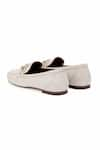 Shop_OROH_White Avellino Round Toe Buckle Loafers _Online_at_Aza_Fashions