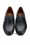 Shop_OROH_Black Savona Stud Embellished Loafers _at_Aza_Fashions