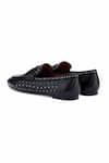 OROH_Black Savona Stud Embellished Loafers _at_Aza_Fashions