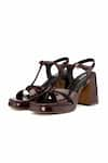 Buy_OROH_Burgundy Imperia Criss Cross Strap Platform Heels _at_Aza_Fashions