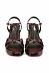 Shop_OROH_Burgundy Imperia Criss Cross Strap Platform Heels _at_Aza_Fashions