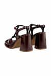 Shop_OROH_Burgundy Imperia Criss Cross Strap Platform Heels _Online_at_Aza_Fashions