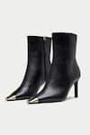 OROH_Black Fano Pointed Toe Boots _Online_at_Aza_Fashions