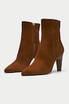 Buy_OROH_Brown Tortona Pointed Toe Boots _at_Aza_Fashions