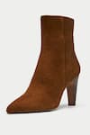 OROH_Brown Tortona Pointed Toe Boots _Online_at_Aza_Fashions