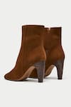 Shop_OROH_Brown Tortona Pointed Toe Boots _Online_at_Aza_Fashions