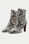 Buy_OROH_Off White Tortona Snake Print Boots _Online_at_Aza_Fashions