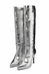 OROH_Silver Pavia Pointed Toe Boots _at_Aza_Fashions