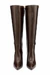 Shop_OROH_Brown Pavia Pointed Toe Long Boots _at_Aza_Fashions