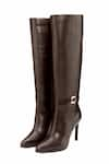 OROH_Brown Pavia Pointed Toe Long Boots _at_Aza_Fashions