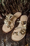 Shop_SANDALWALI_Beige Plain Christina Textured Sandals _at_Aza_Fashions