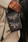 Shop_Moirra_Black Zardozi Chamakta Beetle Embroidered Crossbody Bag _at_Aza_Fashions