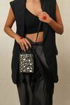 Buy_Moirra_Black Mirror Embroidered Sling Bag _at_Aza_Fashions