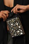 Buy_Moirra_Black Mirror Embroidered Sling Bag _Online_at_Aza_Fashions