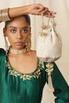 Buy_Moirra_Ivory Bead Chanbali Embroidered Potli _at_Aza_Fashions