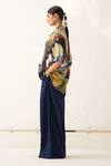 OFRIDA_Multi Color Shirt Cotton Moss Crepe Printed Abstract Collared And Pant Set _at_Aza_Fashions