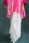 Krishna Mehta_Off White Tussar Draped Skirt _Online_at_Aza_Fashions