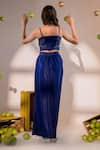 Shop_Amrood_Blue Satin Embroidery Beads Square Neck Florin Cape And Draped Skirt Set 