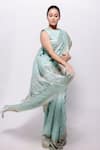 Buy_Bihart_Blue Wild Silk Tarangini Zari Woven Saree With Unstitched Blouse Piece _at_Aza_Fashions