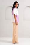 Shop_Madder Much_Beige Handloom Cotton Embroidery Roxy And Vince Button Up Pant _Online_at_Aza_Fashions