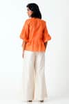 Shop_MADDER MUCH_White Chanderi Sunset Toni Woven Pant _at_Aza_Fashions