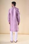 Shop Arihant Rai Sinha Purple , Satin Embroidery Thread Detailed Neck Kurta at Aza Fashions Shop_Arihant Rai Sinha_Purple , Satin Embroidery Thread Detailed Neck Kurta_at_Aza_Fashions