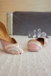 Shop_Amaryllis For Her_Pink Sequin Fairy Tale And Crystal Embellished Juttis _Online_at_Aza_Fashions