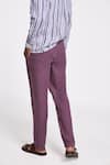 Terra Luna_Purple Linen Twill Crux Pant _Online_at_Aza_Fashions