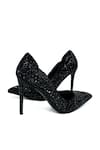 Shop_ELLEGANTI_Black Embellished Elle Swarovski Heels _Online_at_Aza_Fashions