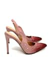 ELLEGANTI_Pink Embellished Fade Ombre Heels _Online_at_Aza_Fashions