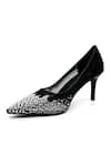 Buy_ELLEGANTI_Black Embellished Fate Crystal Heels _at_Aza_Fashions