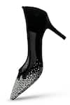 ELLEGANTI_Black Embellished Fate Crystal Heels _Online_at_Aza_Fashions