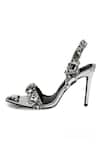 Shop_ELLEGANTI_Silver Embellished The Naomi Crystal Heels _at_Aza_Fashions