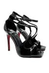 Buy_ELLEGANTI_Black Embellished Sangria Strappy Heels _at_Aza_Fashions