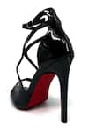 ELLEGANTI_Black Embellished Sangria Strappy Heels _Online_at_Aza_Fashions