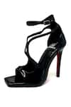 Shop_ELLEGANTI_Black Embellished Sangria Strappy Heels _Online_at_Aza_Fashions