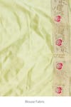 Zal From Benaras_Cream Pure Katan Silk Woven Flower Saree With Unstitched Blouse Piece _Online_at_Aza_Fashions