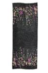 Buy_Pashma_Black Floral Night Of Wildflowers Silk Cashmere Scarf _at_Aza_Fashions