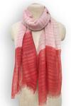 Buy_Pashma_Pink Stripe Pattern Scarf _at_Aza_Fashions