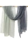 Shop_Pashma_Grey Abstract Silk Cashmere Ombre Scarf _at_Aza_Fashions